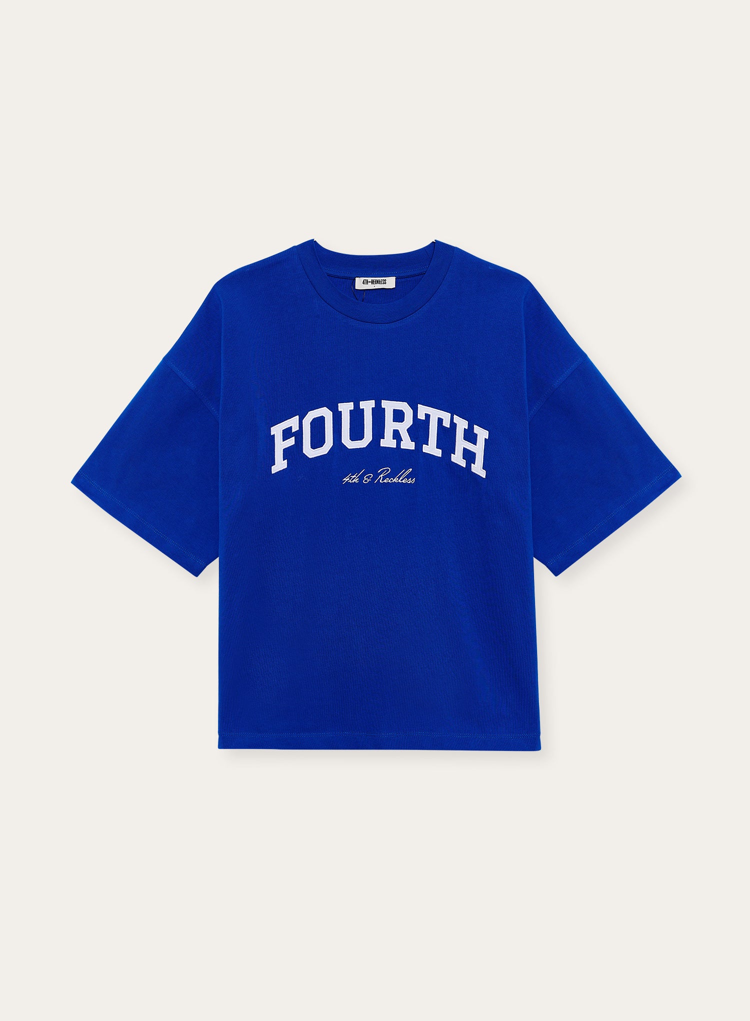 Blue Fourth Branded Oversized T-Shirt